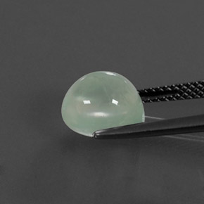 3,58 ctw natürlicher grüner Prehnit, Transparent, Transparent / Lichtdurchlässig