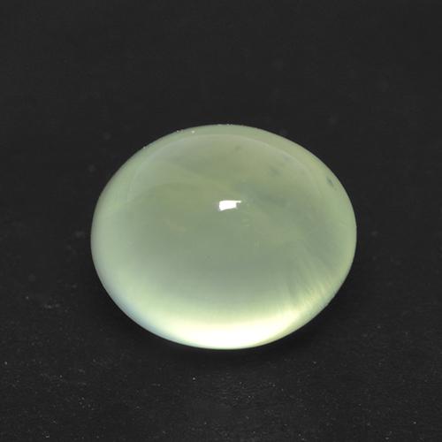 2,08 ctw natürlicher grüner Prehnit, Oval Schliff, Transparent