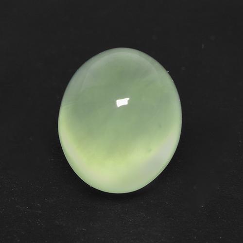 2,08 ctw natürlicher grüner Prehnit, Oval Schliff, Transparent