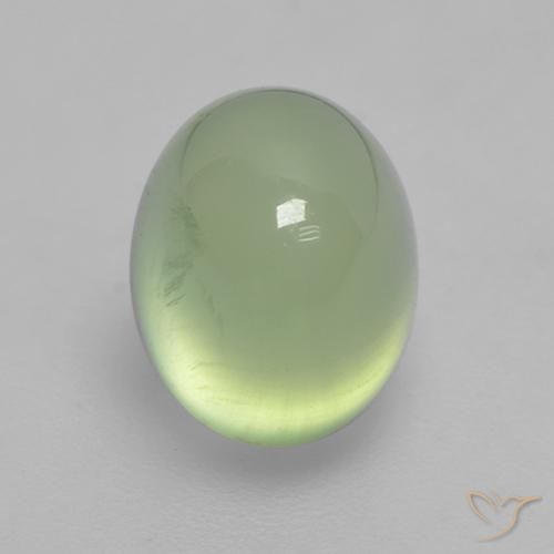 2,70 ctw natürlicher grüner Prehnit, Oval Schliff, Transparent