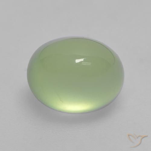 2,70 ctw natürlicher grüner Prehnit, Oval Schliff, Transparent