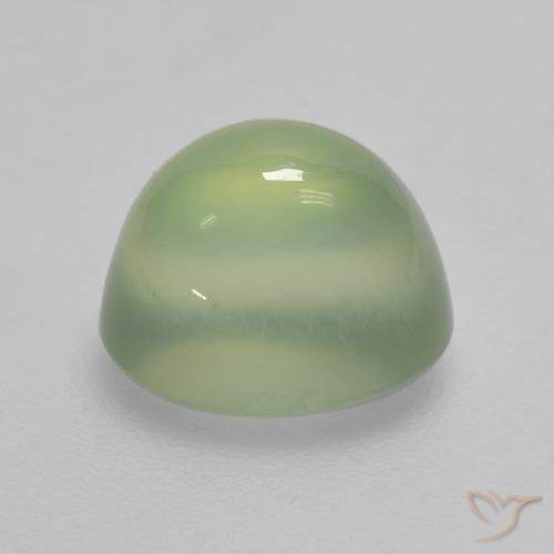 2,70 ctw natürlicher grüner Prehnit, Oval Schliff, Transparent