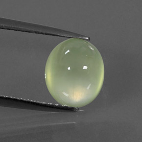 2,48 ctw natürlicher grüner Prehnit, Transparent, Transparent / Lichtdurchlässig