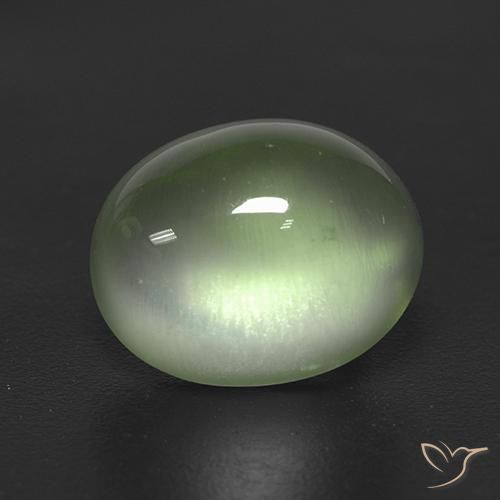 9,17 ctw natürlicher Yellow Green  Prehnit, Oval, Transparent