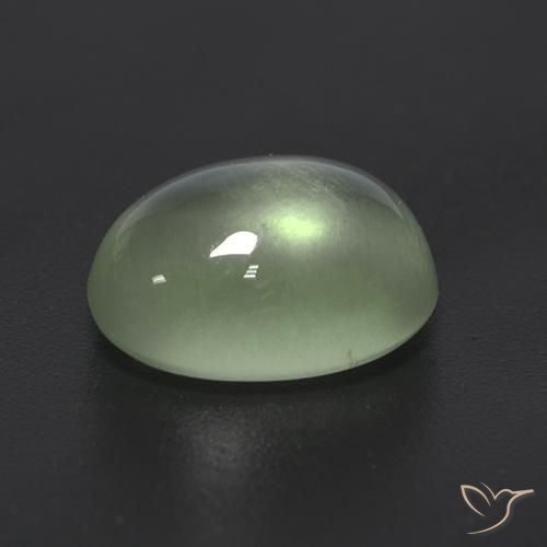 9,17 ctw natürlicher Yellow Green  Prehnit, Oval, Transparent