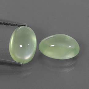  ct natürliche grüner Prehnit-Edelsteine, Transparent, Transparent / Lichtdurchlässig