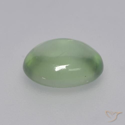 9,17 ctw natürlicher Very Light Green  Prehnit, Oval, Transparent