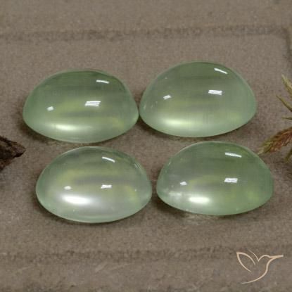 9.96 ct natürliche Hellgelb Grün Prehnit-Edelsteine, Oval, Transparent