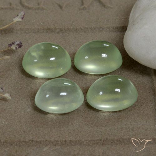 7.69ctw Natürlicher Yellow Green  Prehnit, Oval, Transparent