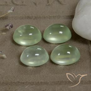 7.69 ct natürliche Yellow Green  Prehnit-Edelsteine, Oval, Transparent