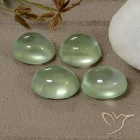 5.20 ct natürliche Very Light Green  Prehnit-Edelsteine, Oval, Transparent