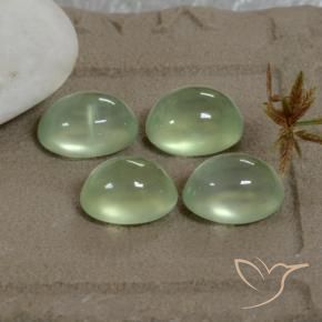 8.18 ct natürliche Pale Pear Green  Prehnit-Edelsteine, Oval, Transparent