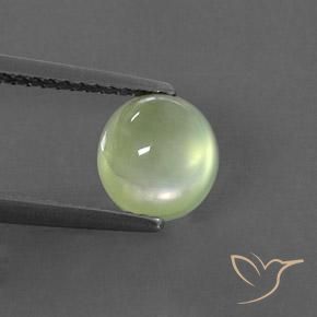 1.64ct Natürlicher hellgrün Prehnit, Oval, Transparent / Lichtdurchlässig