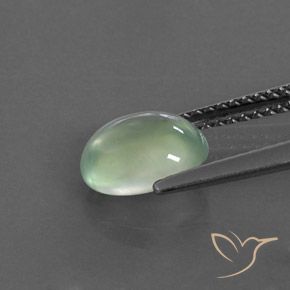 9,17 ctw natürlicher Sehr helles Salbeigrün Prehnit, Oval, Transparent / Lichtdurchlässig