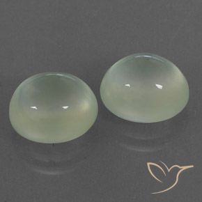 6.26 ct natürliche Light Hazel Green    Prehnit-Edelsteine, Oval, Transparent / Lichtdurchlässig