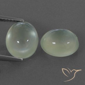 6.21ctw Natürlicher Light Green  Prehnit, Oval, Transparent / Lichtdurchlässig