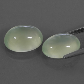  ct natürliche grüner Prehnit-Edelsteine, Transparent, Transparent / Lichtdurchlässig