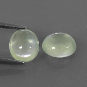 ct natürliche grüner Prehnit-Edelsteine, Transparent, Transparent / Lichtdurchlässig