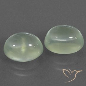 5.22 ct natürliche Hellgelb Grün Prehnit-Edelsteine, Oval, Transparent / Lichtdurchlässig