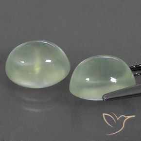 5.22 ct natürliche Hellgelb Grün Prehnit-Edelsteine, Oval, Transparent / Lichtdurchlässig