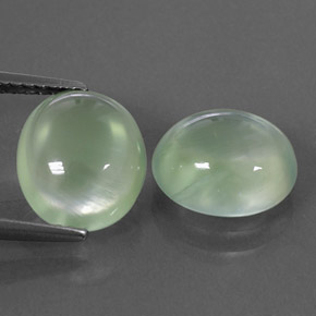  ct natürliche grüner Prehnit-Edelsteine, Transparent, Transparent / Lichtdurchlässig