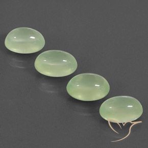 9.02ctw Natürlicher Pale Pear Green  Prehnit, Oval, Transparent / Lichtdurchlässig