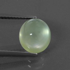 3,85 ctw natürlicher grüner Prehnit, Transparent, Transparent / Lichtdurchlässig