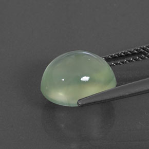 3,85 ctw natürlicher grüner Prehnit, Transparent, Transparent / Lichtdurchlässig