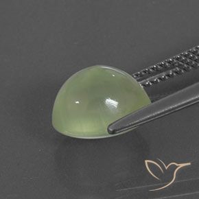 9,17 ctw natürlicher Yellow Green  Prehnit, Oval, Transparent / Lichtdurchlässig