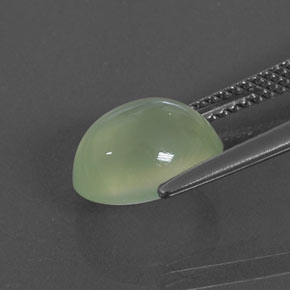 3,50 ctw natürlicher grüner Prehnit, Transparent, Transparent / Lichtdurchlässig
