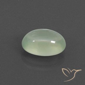 9,17 ctw natürlicher Light Yellowish Green    Prehnit, Oval, Transparent