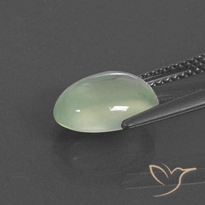 9,17 ctw natürlicher Light Yellowish Green    Prehnit, Oval, Transparent