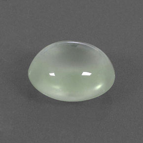 3,95 ctw natürlicher grüner Prehnit, Oval Schliff, Transparent