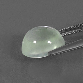 3,53 ctw natürlicher grüner Prehnit, Oval Schliff, Transparent