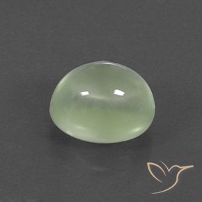 9,17 ctw natürlicher Sehr helles Salbeigrün Prehnit, Oval, Transparent / Lichtdurchlässig