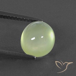 3.13ct Natürlicher Yellow Green  Prehnit, Oval, Transparent / Lichtdurchlässig