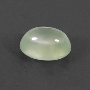 3,09 ctw natürlicher grüner Prehnit, Transparent, Transparent / Lichtdurchlässig