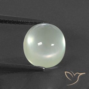 3.36ct Natürlicher Warm Green  Prehnit, Oval, Transparent / Lichtdurchlässig