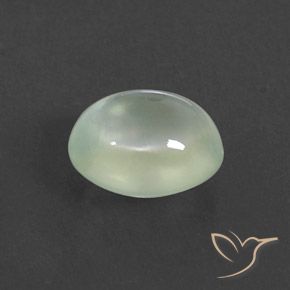 9,17 ctw natürlicher Light Yellowish Green  Prehnit, Oval, Transparent / Lichtdurchlässig