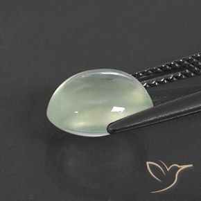 9,17 ctw natürlicher Light Yellowish Green  Prehnit, Oval, Transparent / Lichtdurchlässig