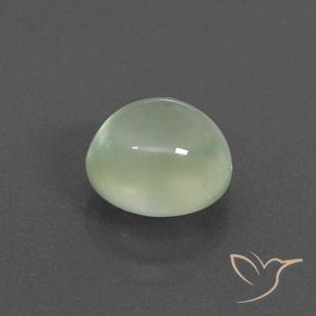 9,17 ctw natürlicher Pale Green  Prehnit, Oval, Transparent / Lichtdurchlässig