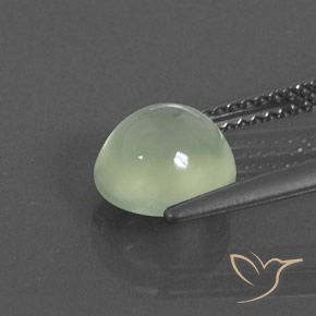 9,17 ctw natürlicher Pale Green  Prehnit, Oval, Transparent / Lichtdurchlässig