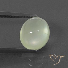 3.04ct Natürlicher Warm Green     Prehnit, Oval, Transparent / Lichtdurchlässig