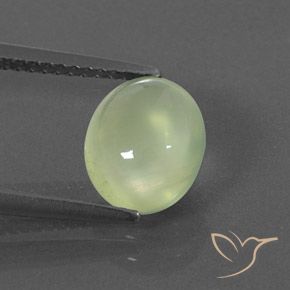 2.40ct Natürlicher Pale Pear Green  Prehnit, Oval, Transparent / Lichtdurchlässig