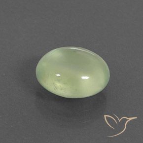 9,17 ctw natürlicher Pale Pear Green  Prehnit, Oval, Transparent / Lichtdurchlässig