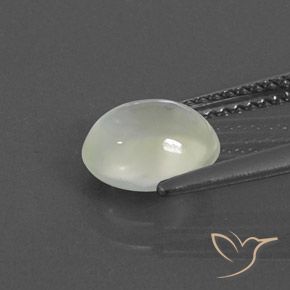9,17 ctw natürlicher Light Green  Prehnit, Oval, Transparent