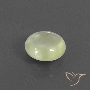 9,17 ctw natürlicher Olive Green  Prehnit, Oval, Transparent
