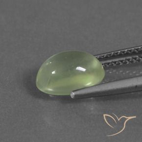9,17 ctw natürlicher Medium Green  Prehnit, Oval, Transparent