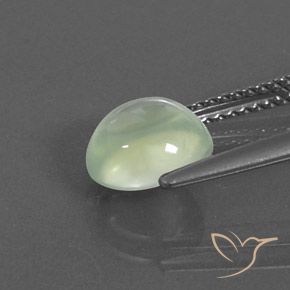 9,17 ctw natürlicher hellgrün Prehnit, Oval, Transparent / Lichtdurchlässig