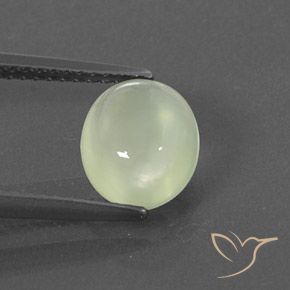 2.01ct Natürlicher Medium Green  Prehnit, Oval, Transparent